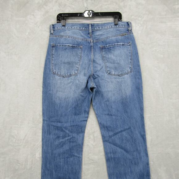 Kancan Jeans Size 15 31 High Rise Ankle Straight Button Fly Distressed Knees - Picture 3 of 11